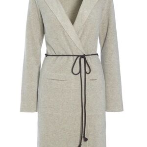 Henrietta Steffensen long hooded fleece wrap NWOT